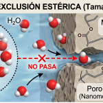 ¿Por qué el agua pura sí pasa por una membrana de ósmosis inversa, pero la sal no?